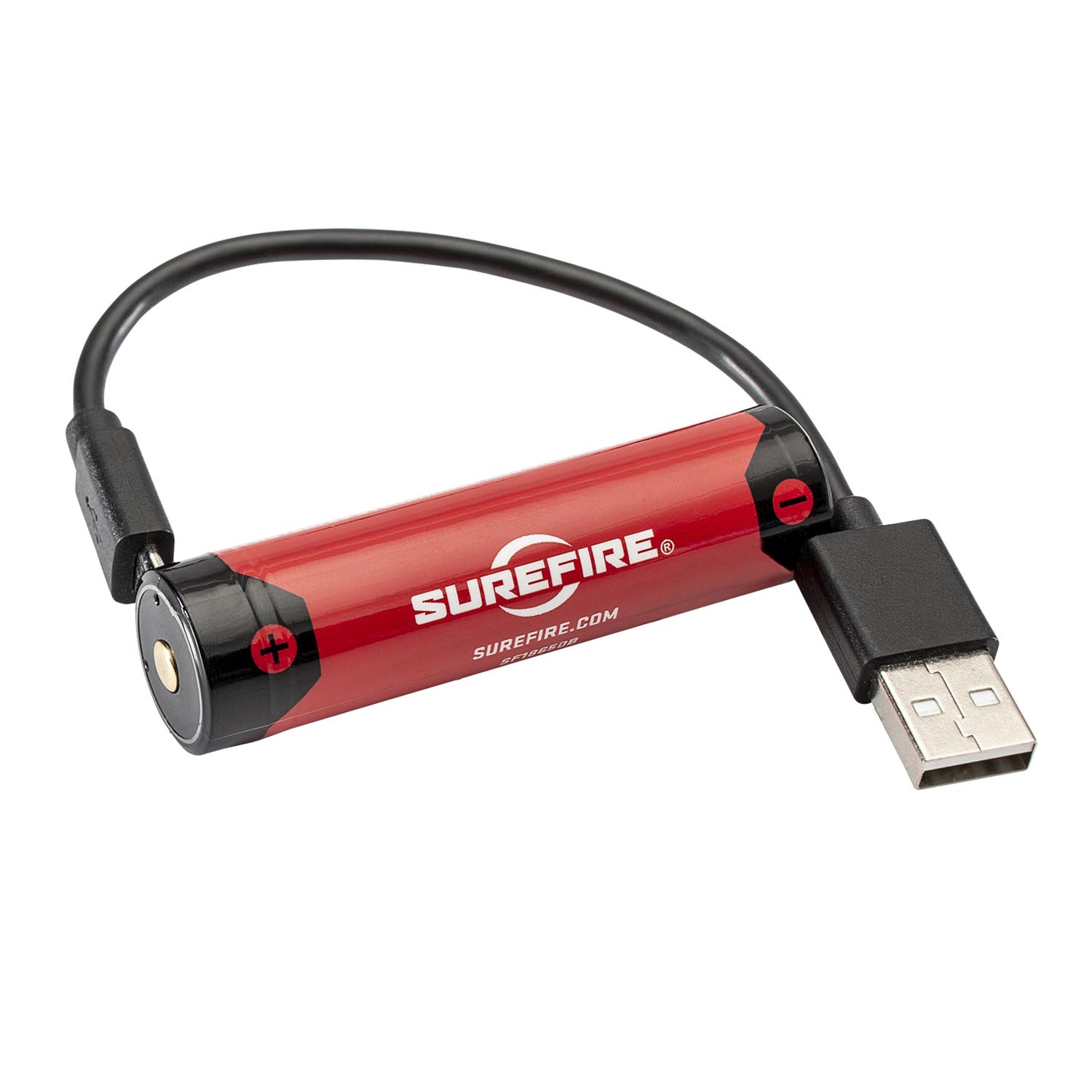 SureFire SF18650B Micro USB Lithium Ion Rechargeable Battery