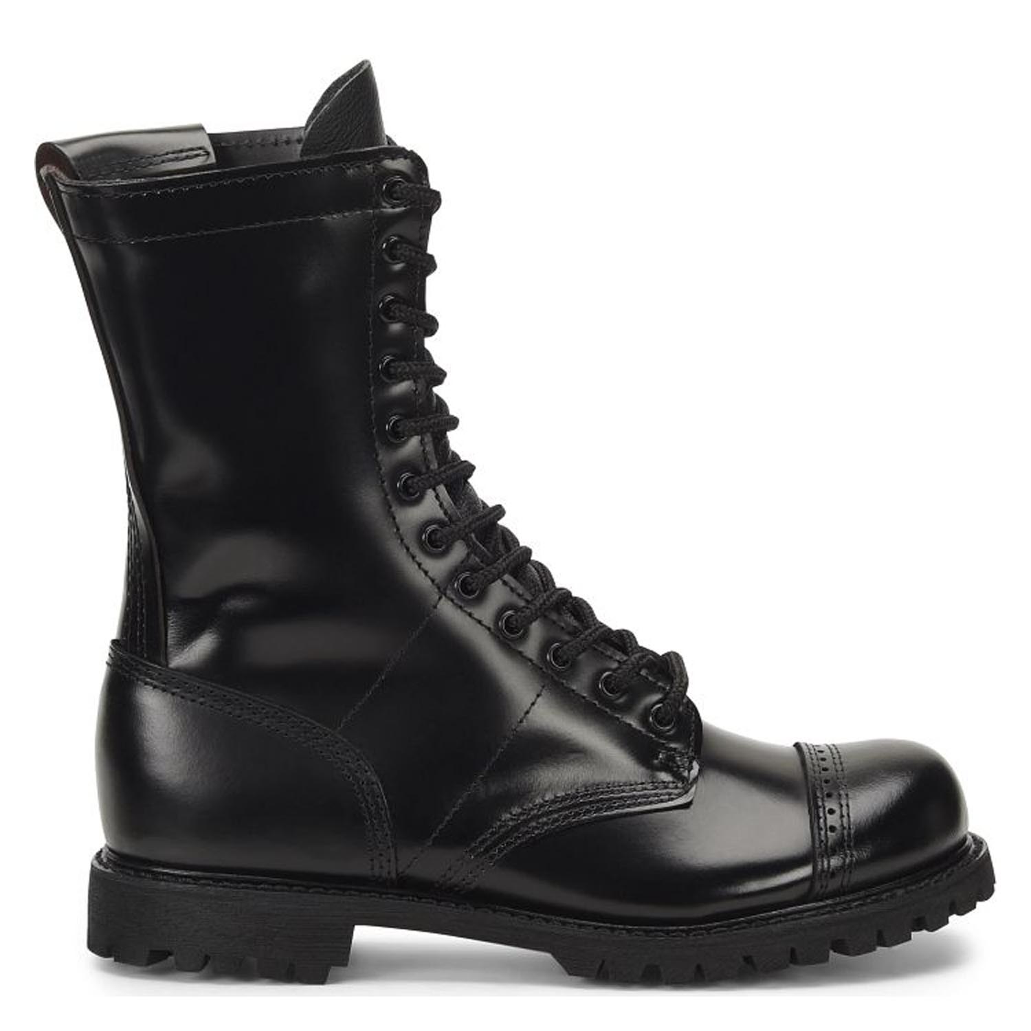 CORCORAN BLACK FIELD BOOTS  10 LEATHER SIDE ZIPPER 985