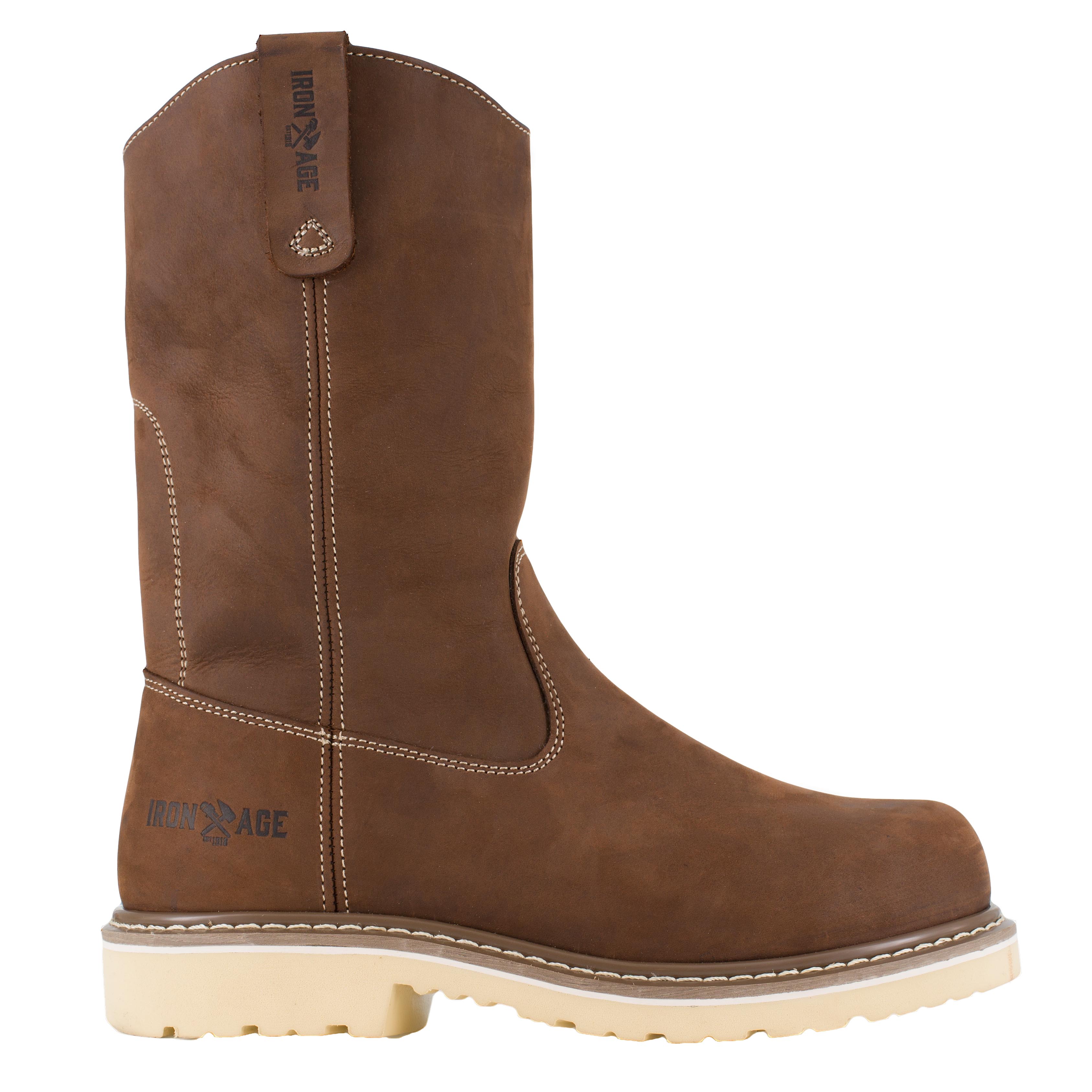 IRON AGE SOLIDIFIER MEN'S 11" PULL-ON WORK BOOTS