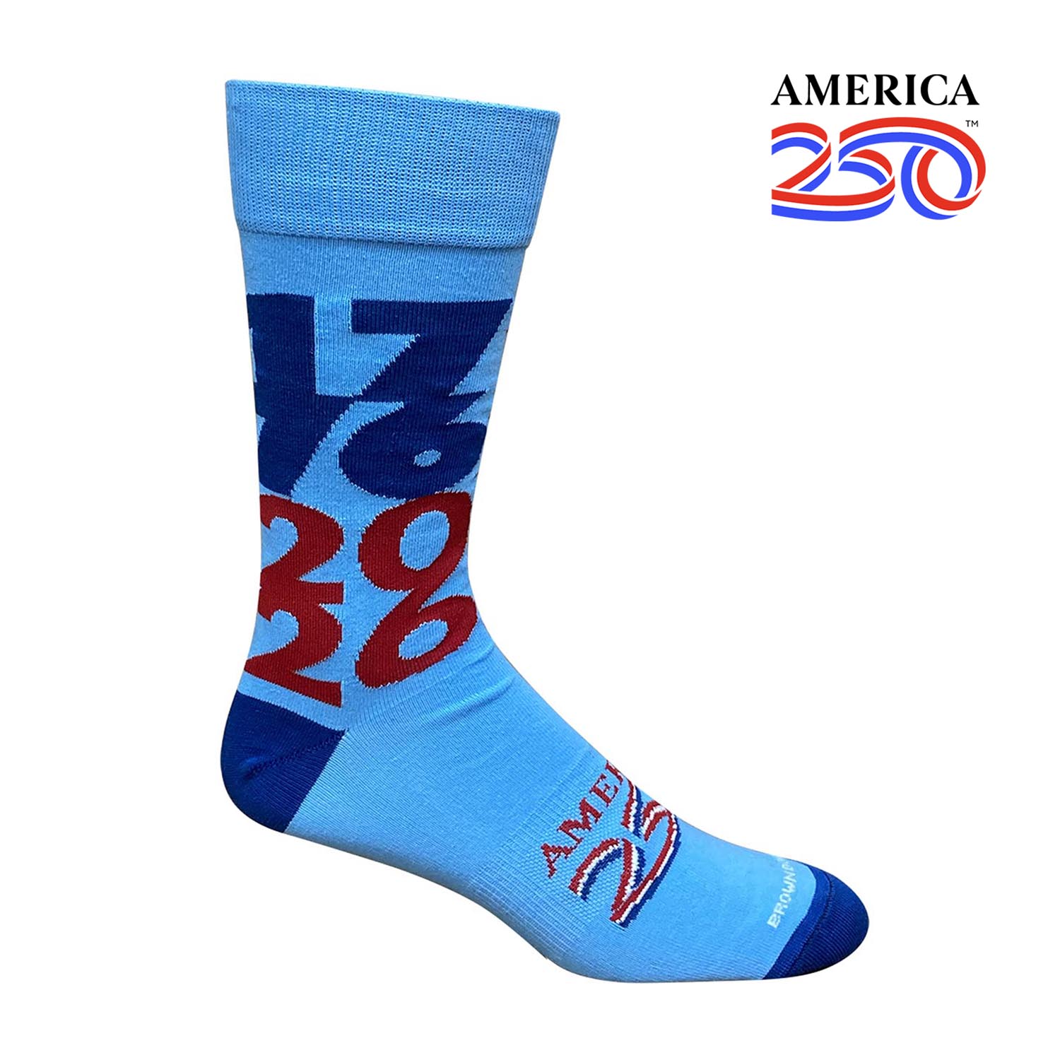 Wilson Brown Big Dates Dress Socks