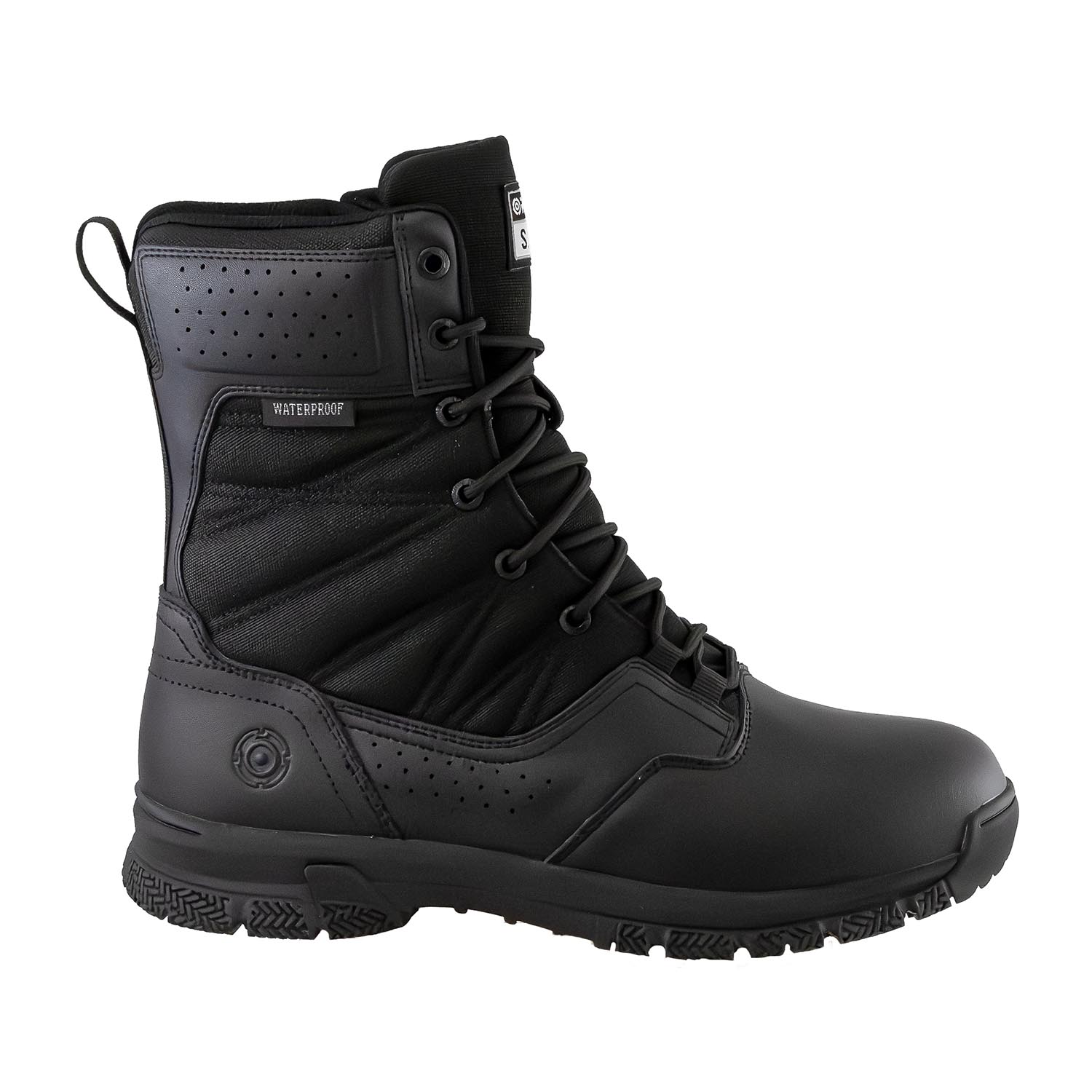 ORIGINAL S.W.A.T. PROTEC 8&QUOT; SIDE-ZIP POLISHABLE TOE WAT