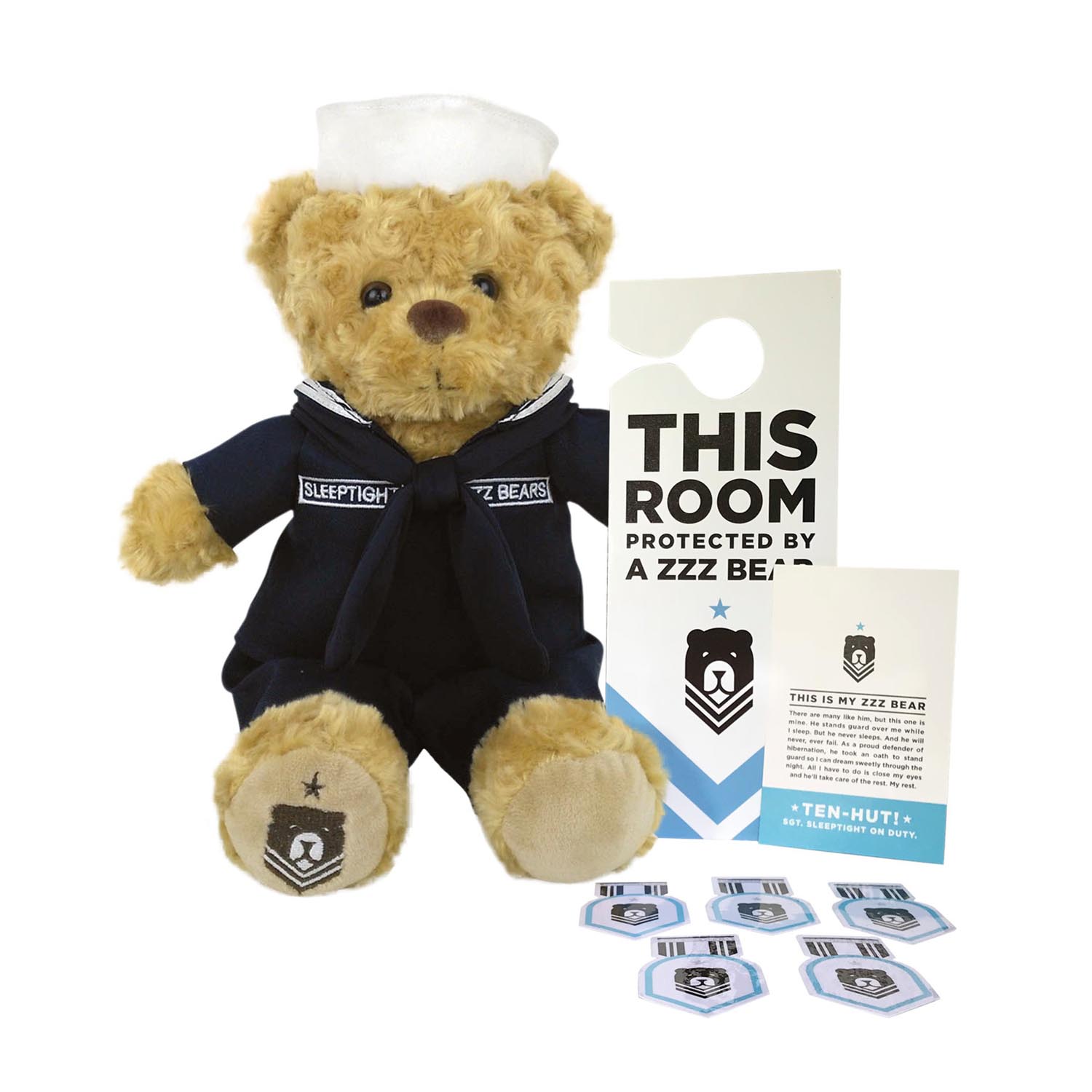 ZZZ Bears Plush Teddy Bear - Navy