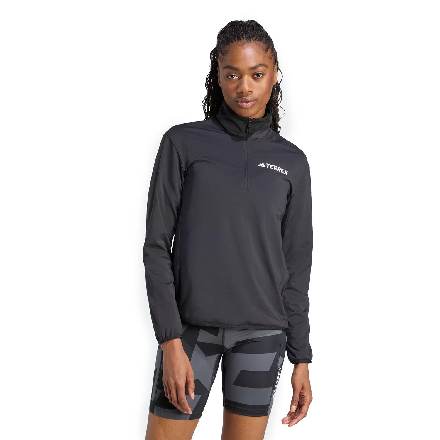 ADIDAS WOMEN'S CLIMAWARM HALF-ZIP TECH FLEECE