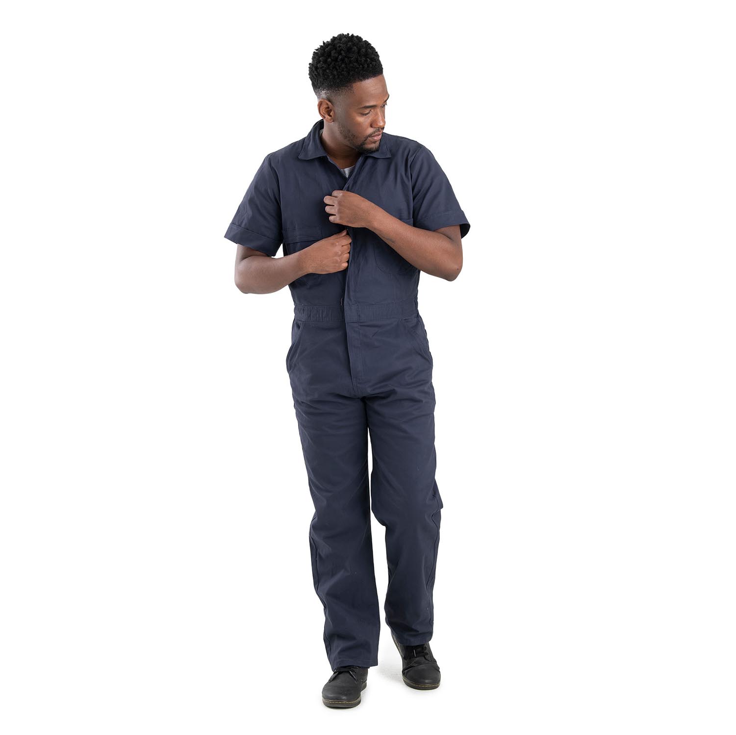 BERNE HIGHLAND SHORT SLEEVE FLEX POPLIN COVERALLS