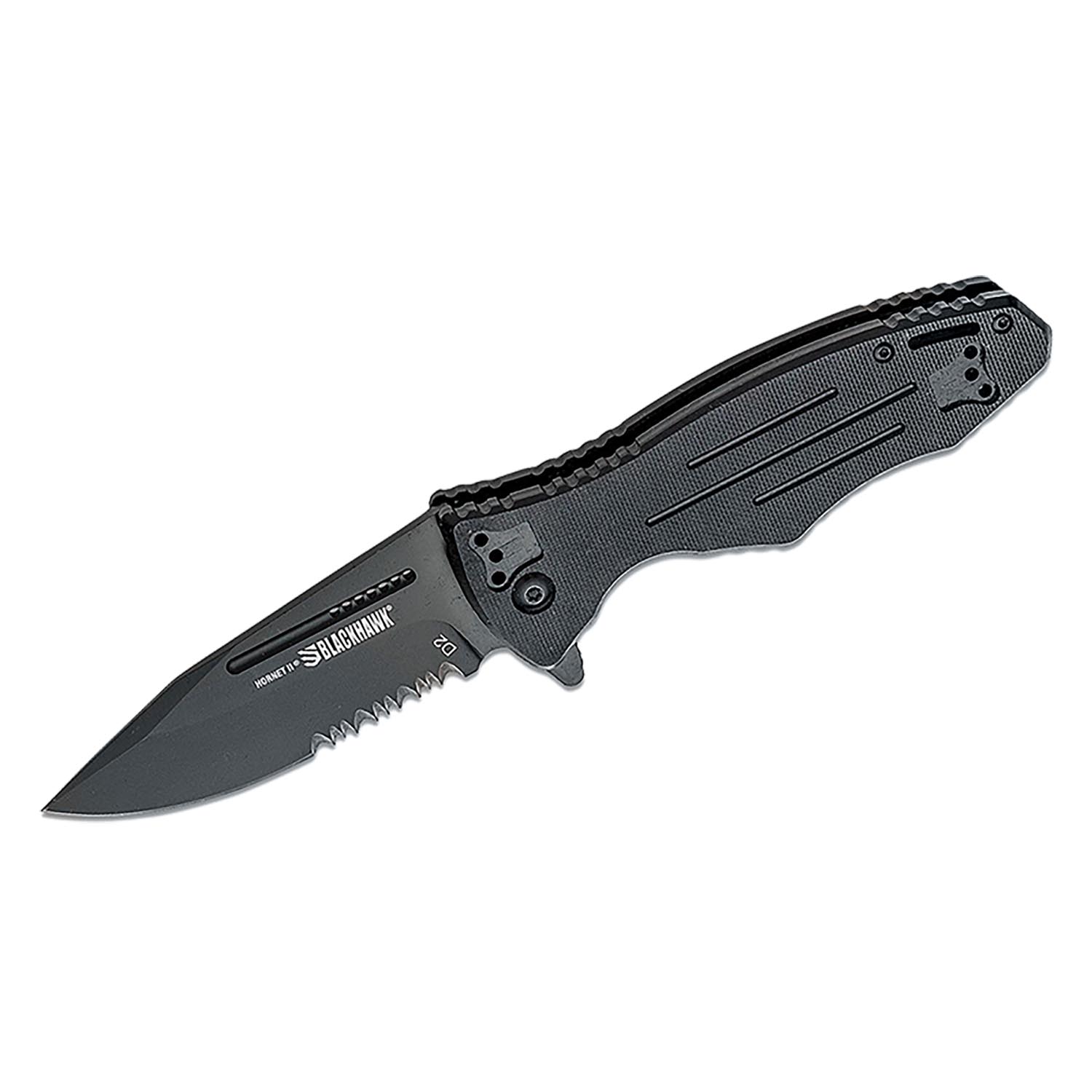 BLACKHAWK HORNET G10 Sideliner with Partial Serrated Edge