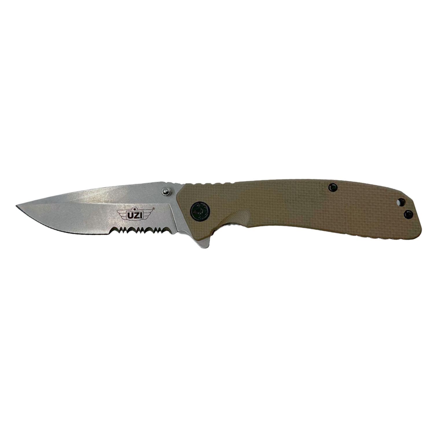 UZI SPRING ASSISTED TACTICAL SERRATED KNIFE