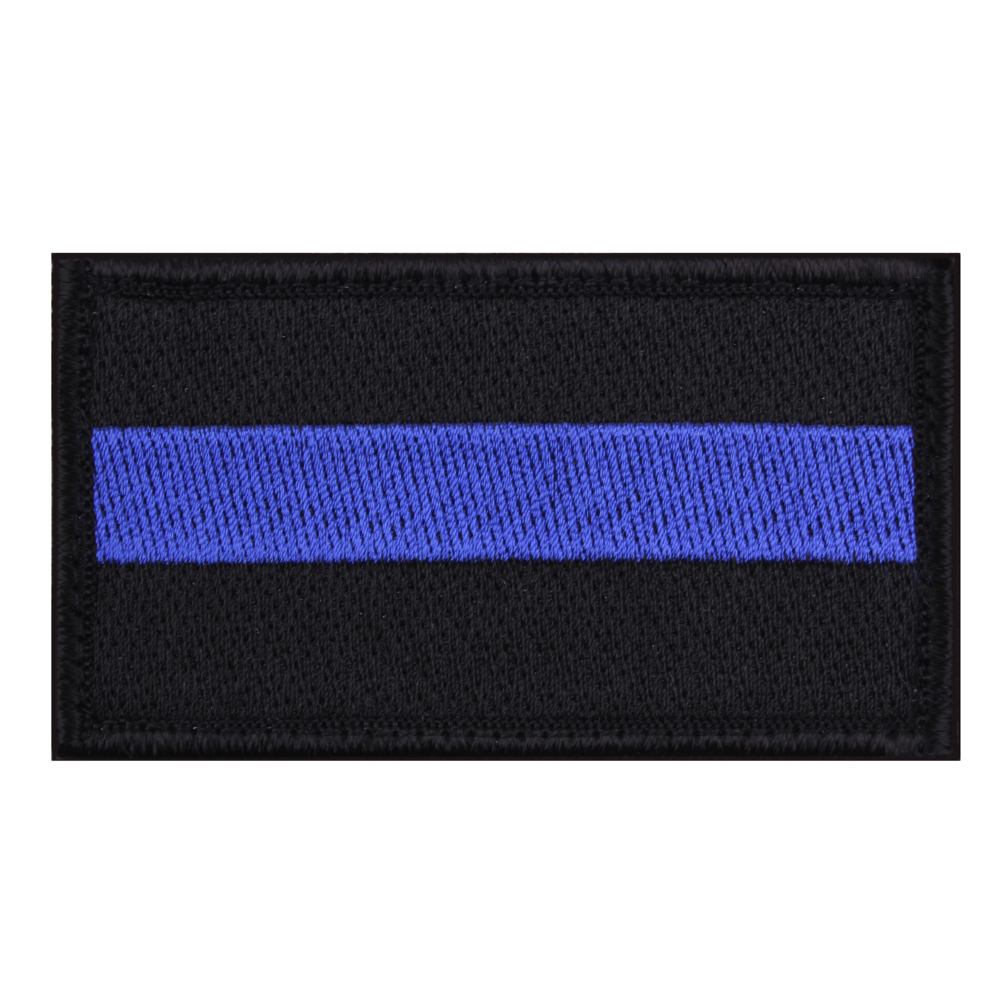 Rothco Thin Blue Line Hook Backed Patch
