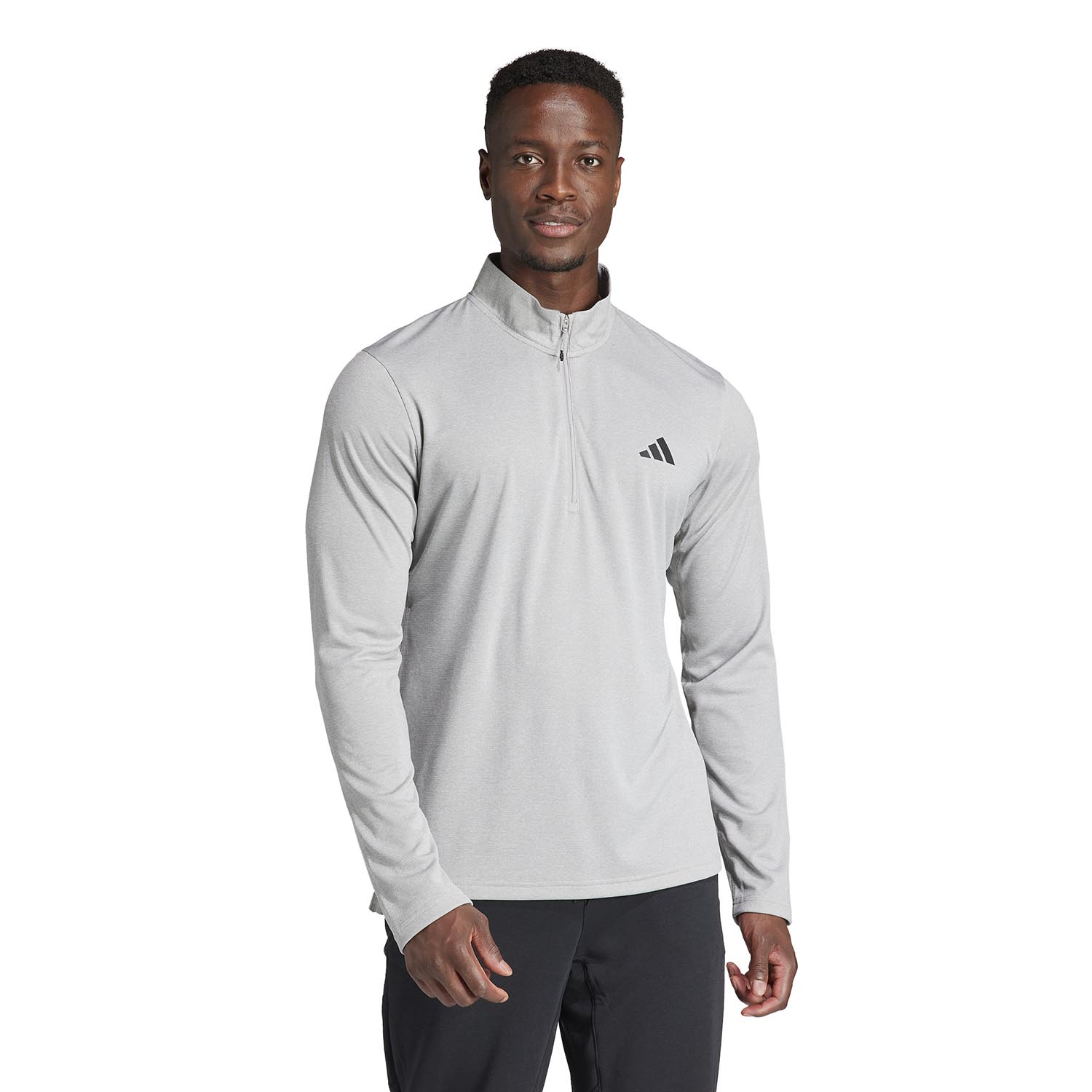 ADIDAS MEN'S TRAIN ESSENTIALS TRAINING 1/4 ZIP  LONG SLEEVE