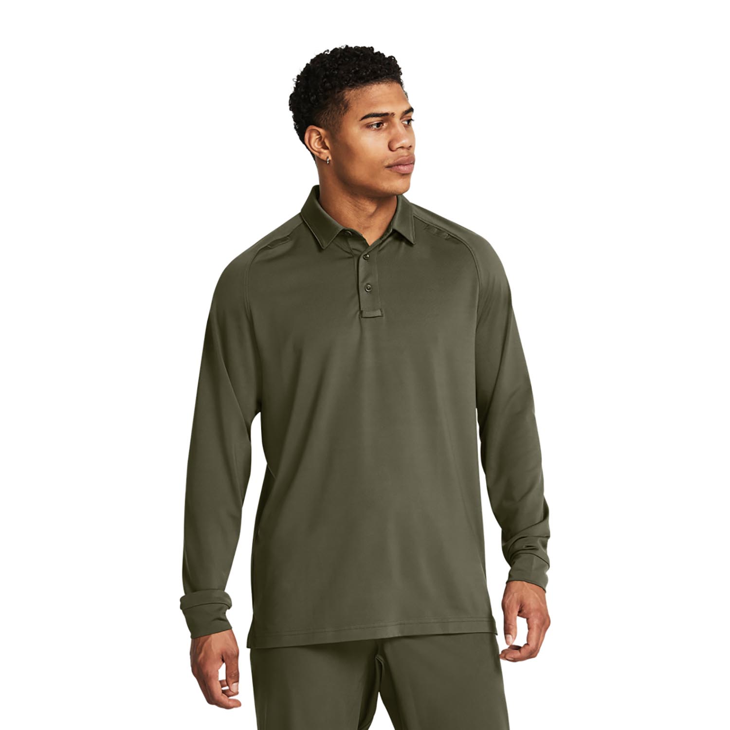 UNDER ARMOUR MEN'S TACTICAL ELITE LONG SLEEVE POLO