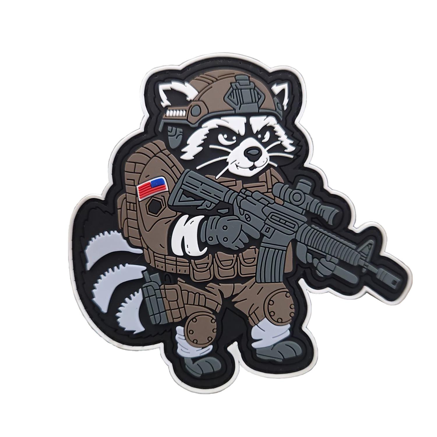 Tactical Gear Junkie Trash Panda Tactical Raccoon 4" PVC Pat