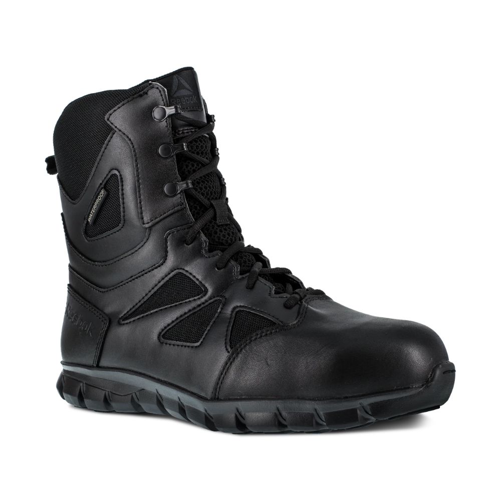 REEBOK SUBLITE WATERPROOF SIZE ZIP COMP TOE TACTICAL BOOTS