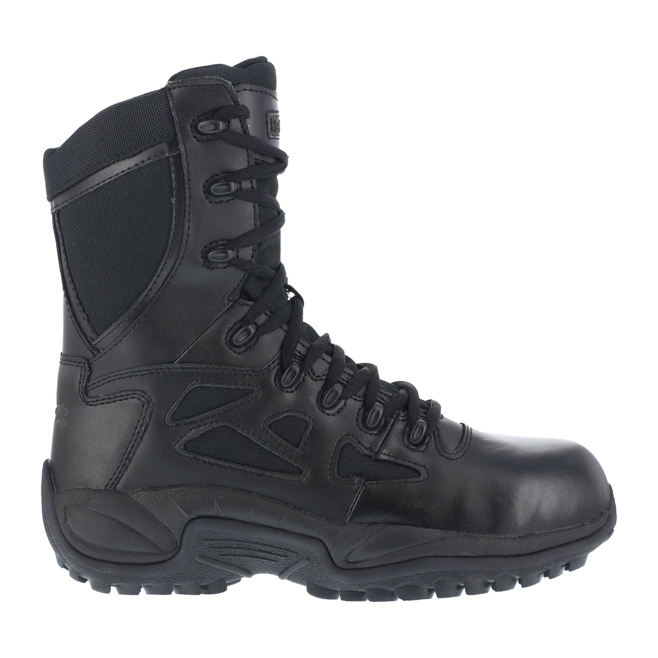 REEBOK RAPID RESPONSE SIDE ZIP BOOTS BLACK