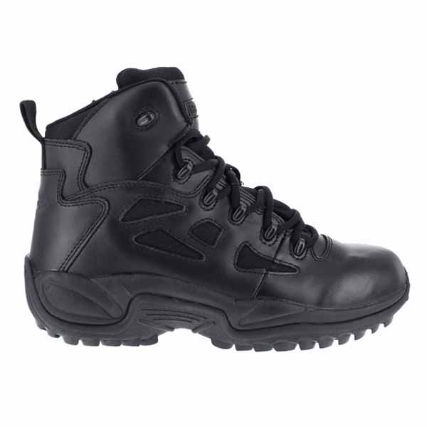 REEBOK RAPID RESPONSE RB 6" STEALTH SIDE ZIP BOOTS