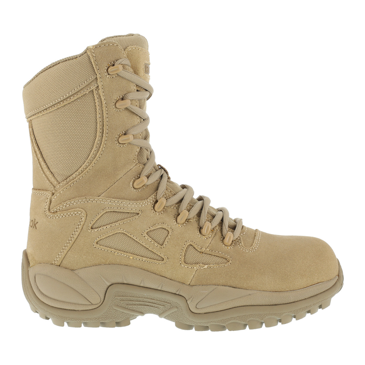 REEBOK STEALTH COMPOSITE TOE SIDE ZIPPER BOOTS