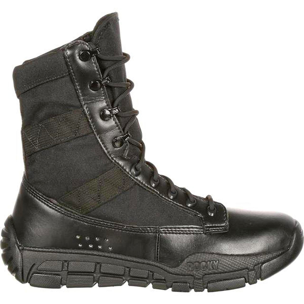 ROCKY C4T POLISHABLE BLACK TACTICAL POLICE BOOTS