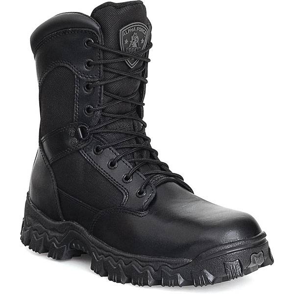 ROCKY ALPHAFORCE ZIPPER WATERPROOF POLICE DUTY BOOTS 2173