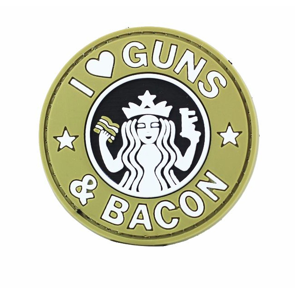 GUNS AND BACON PVC MORALE PATCH