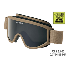 ESS APEL Land Ops Goggles with Dark Tan Frame